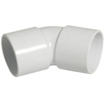 Pack Of 2 White Solvent Weld Knuckle Bend 90 Degrees 40mm - 43mm 