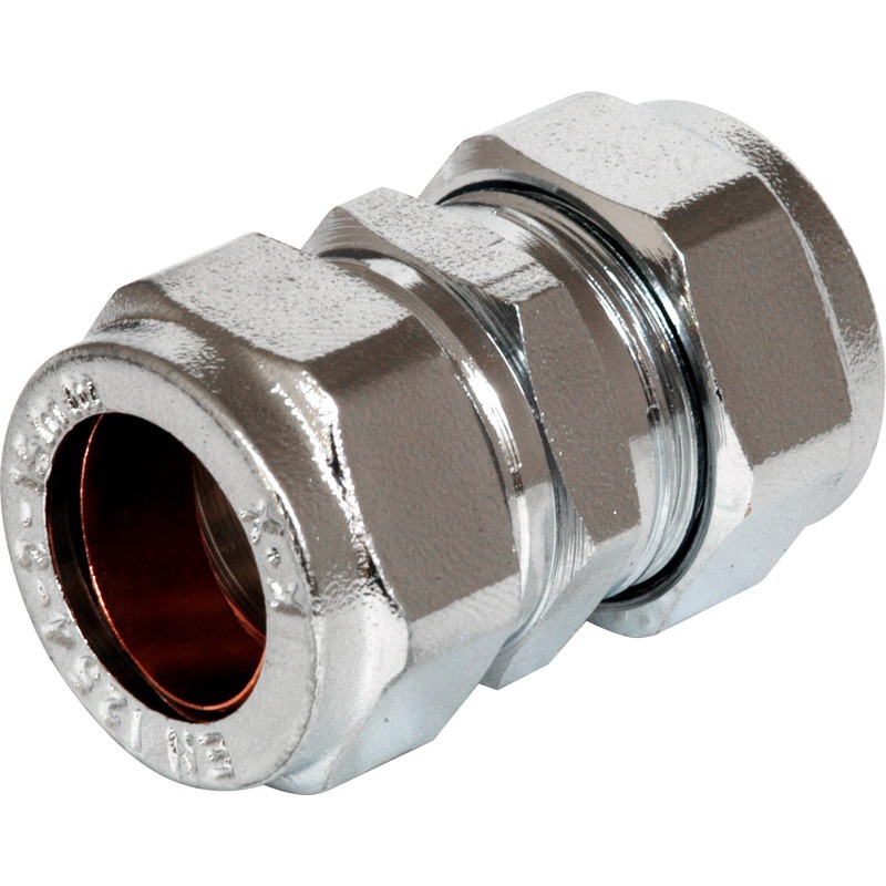 22mm Chrome Compression Coupler