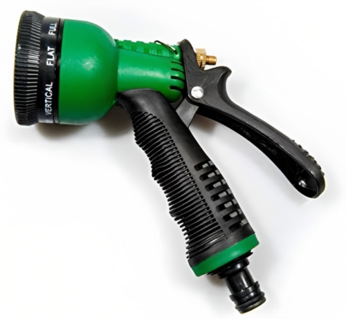 Economy 8 Function Spray Nozzle - Water Hose Gun Multi Pattern Garden Adjustable Mist