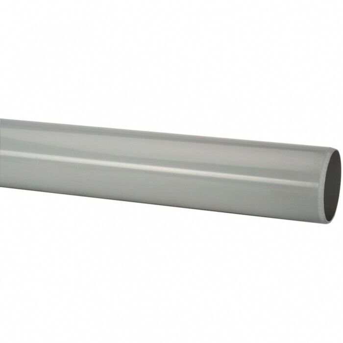 1m Round Downpipe - Grey