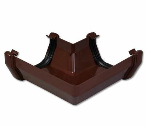 Floplast 114mm square 90 deg angle Brown