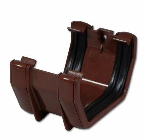 Floplast 114mm square union bracket Brown