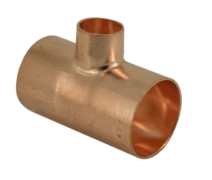 54mm x 54mm x 22mm End Feed Reducing Tee