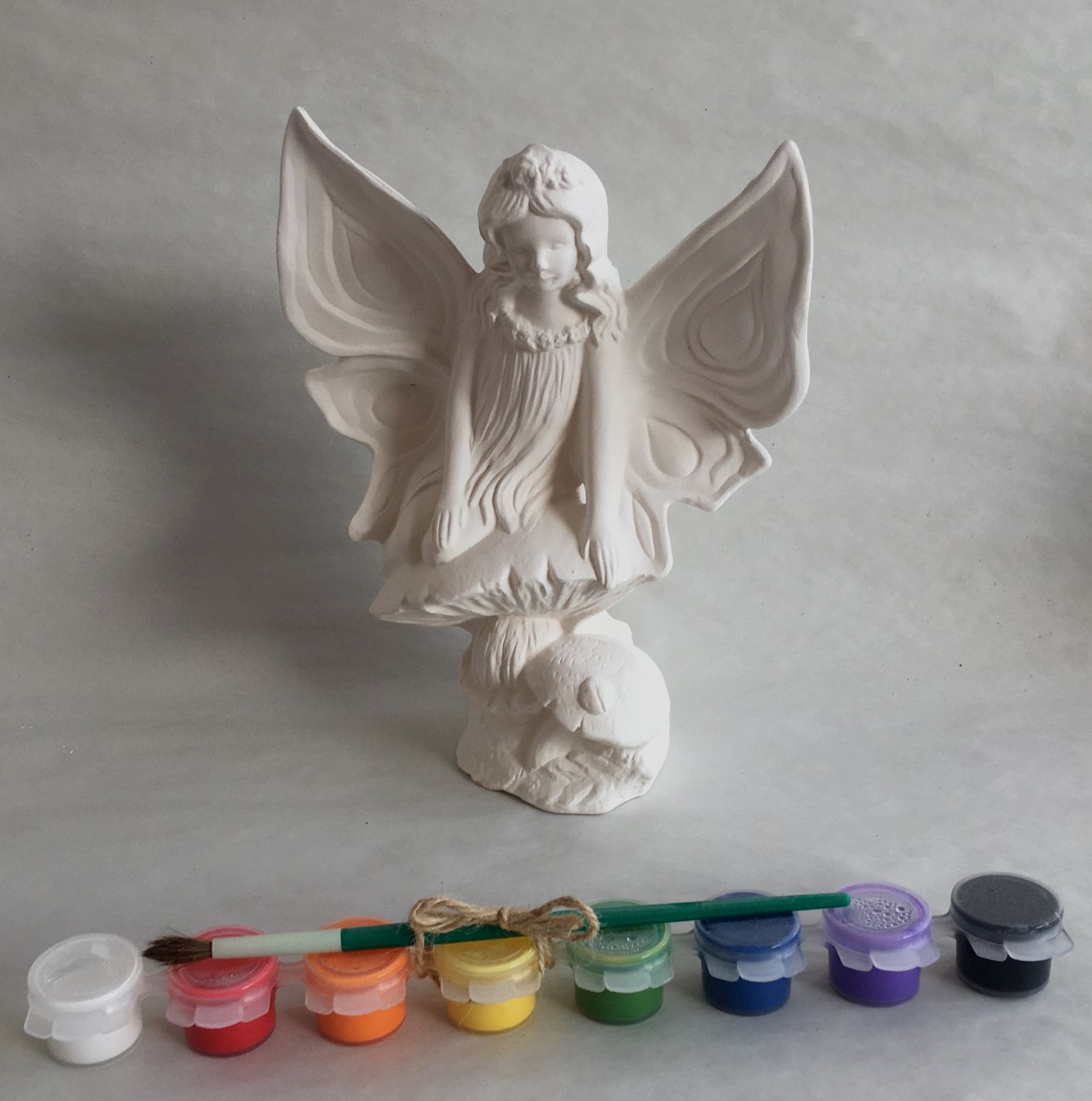 Fairy On Toadstool Pottery Painting Kit