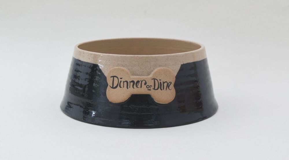 Butler Dog's Food Bowl - Dinner Or Dine