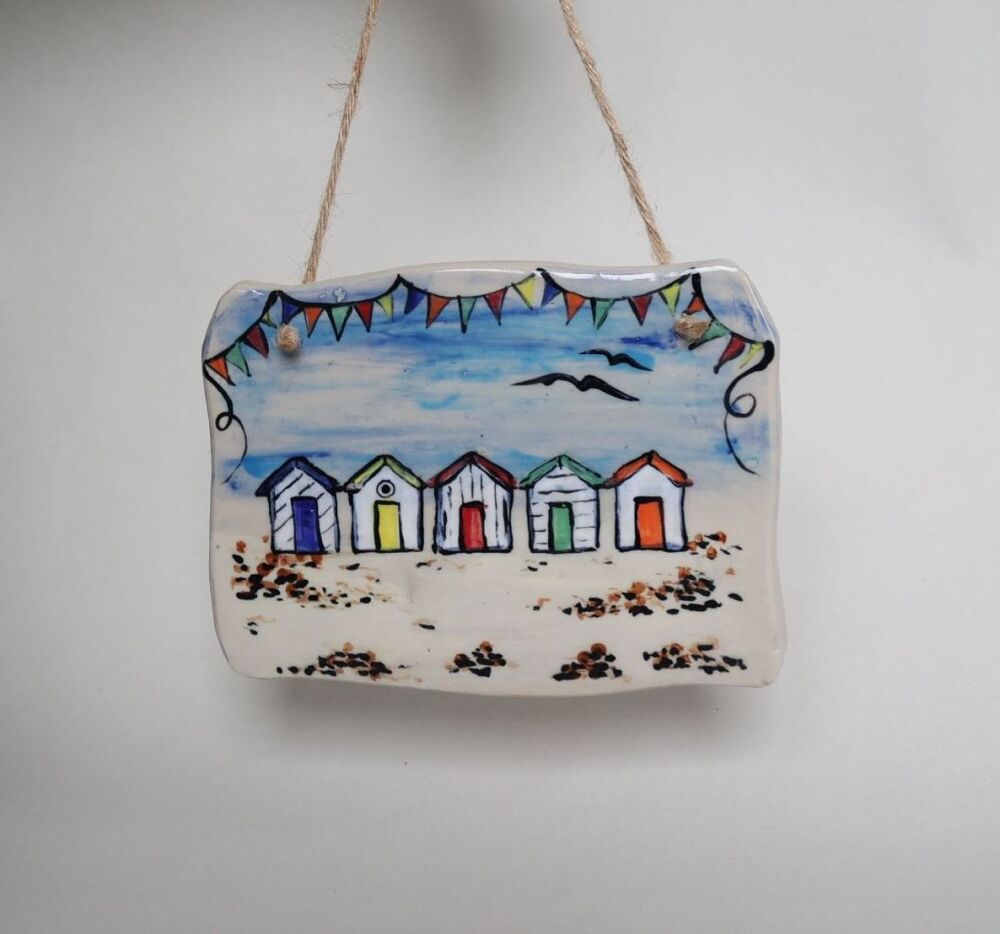 Beach Collection - Beach Hut Plaque