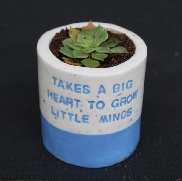 PERSONALISED Plant Pot - Your Wording & Colour