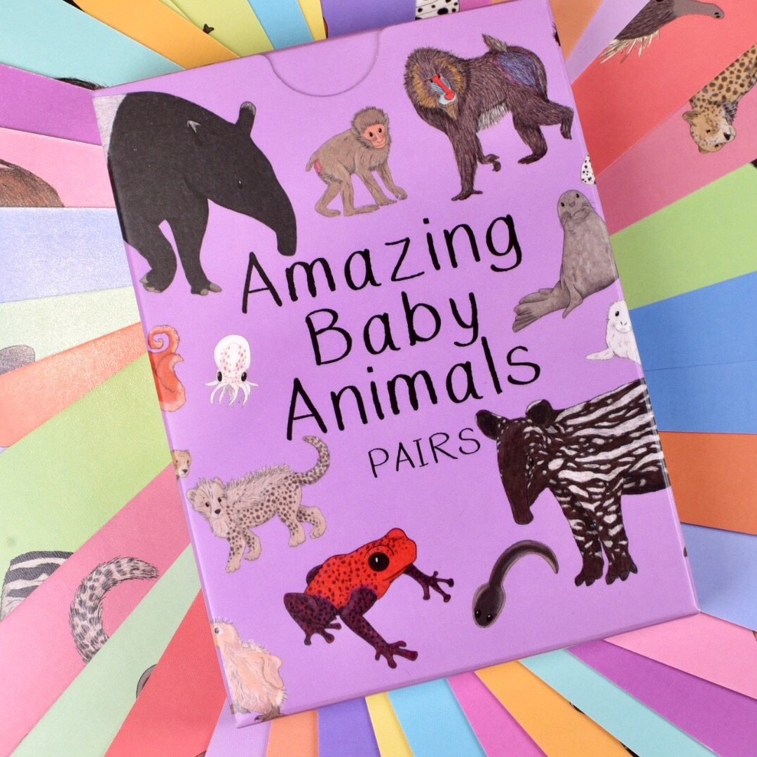 Amazing Baby Animals Pairs Cards