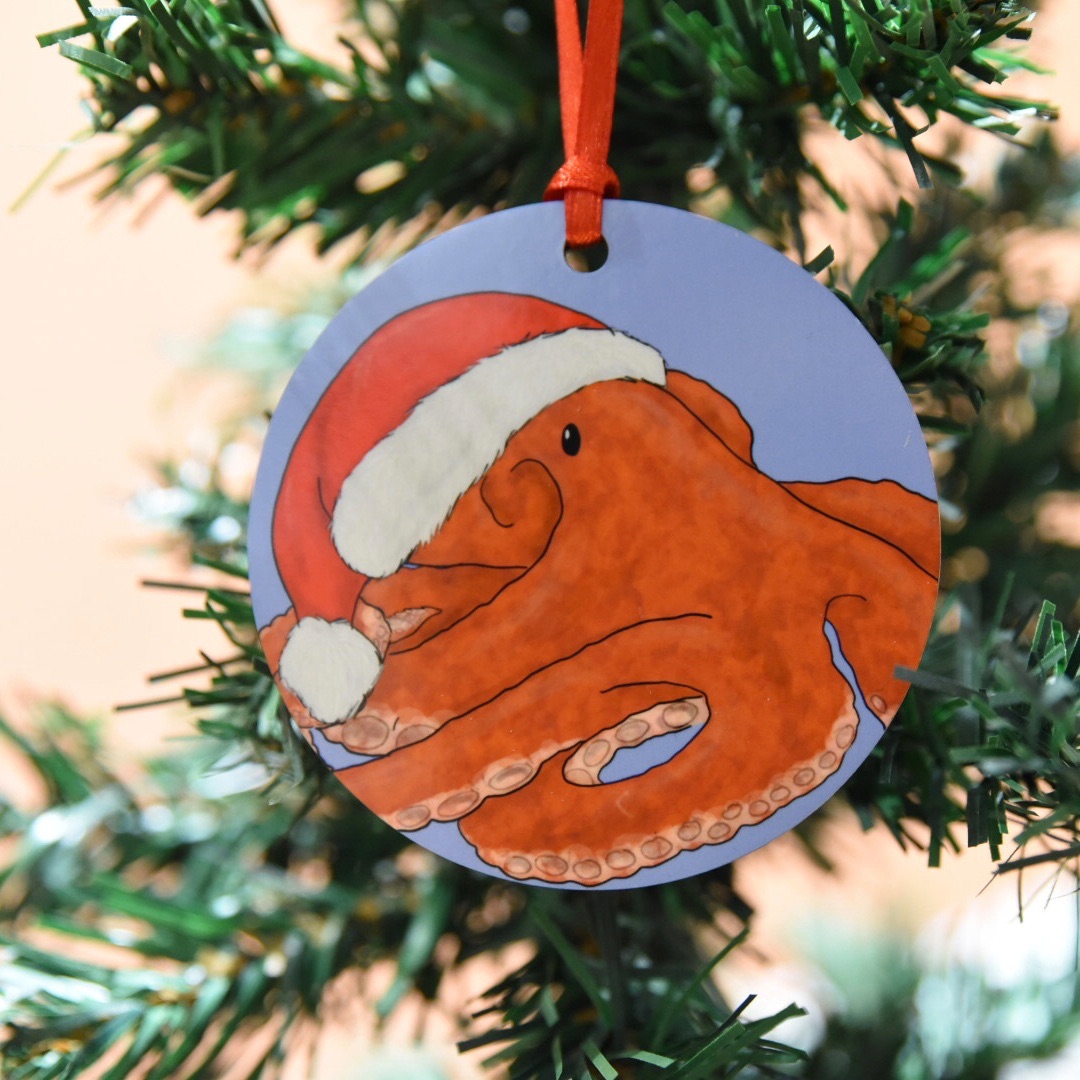 Octopus Christmas Decoration