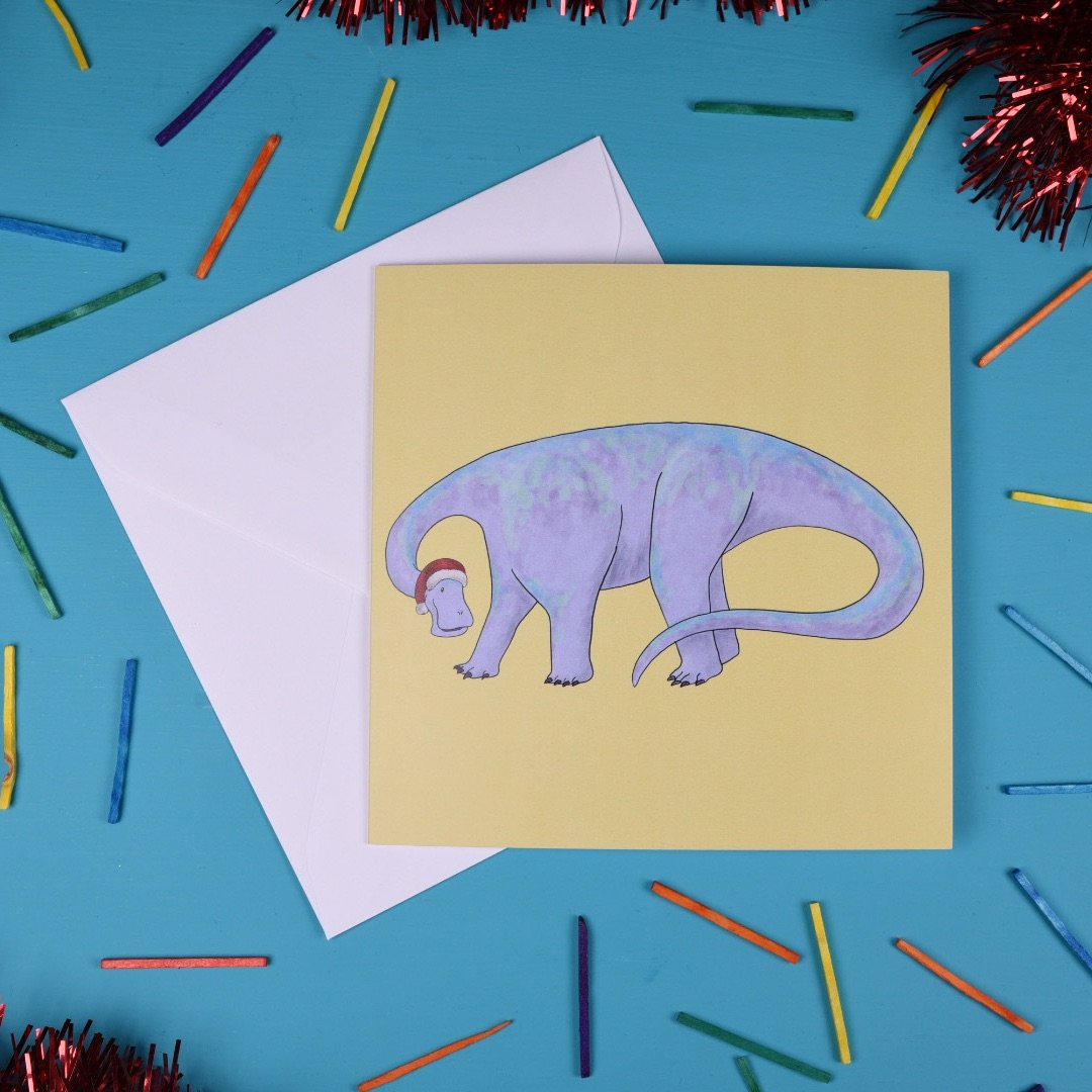 Nigersaurus Christmas Card