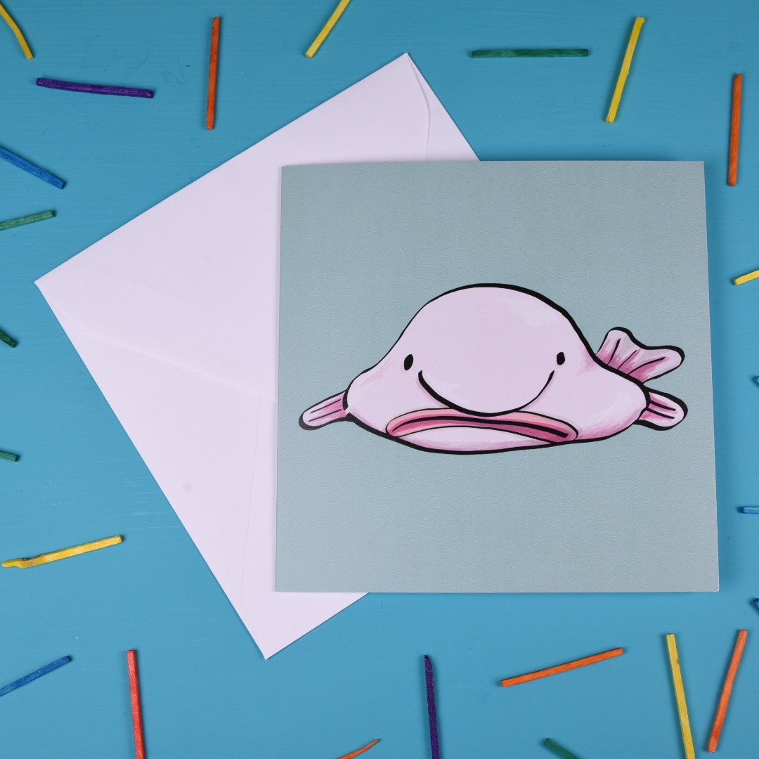 Blobfish Greetings Card