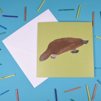 Platypus Greetings Card