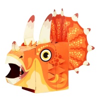 Triceratops 3D Card Mask