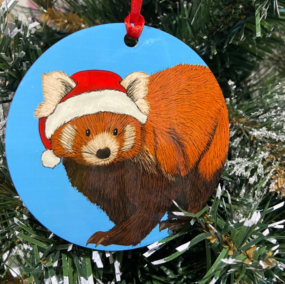 Red Panda Christmas Decoration 