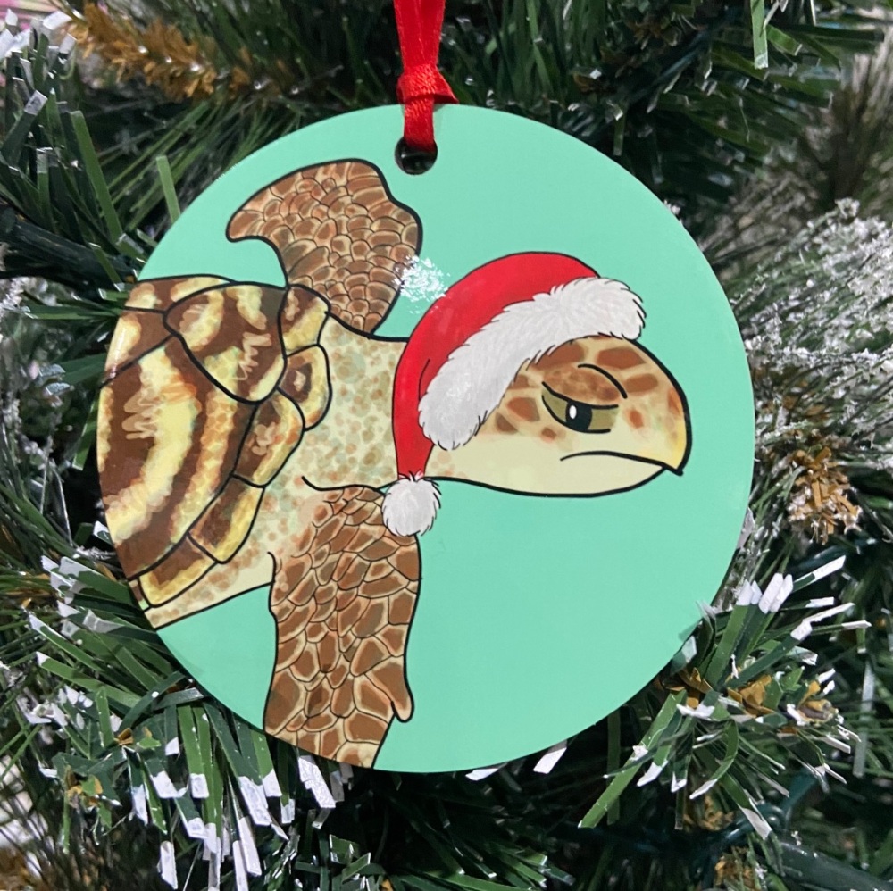 Hawksbill Turtle Christmas Decoration