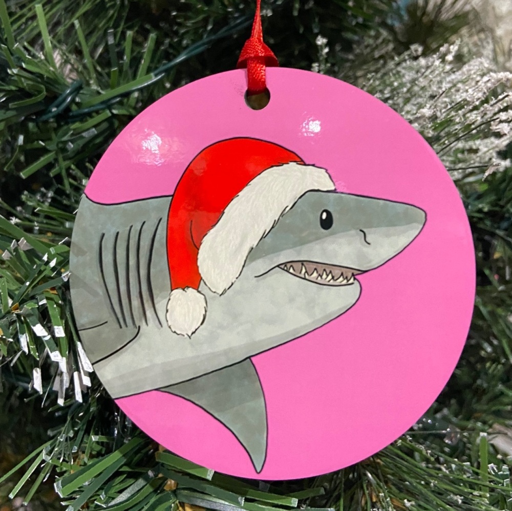 Great White Shark Christmas Decoration