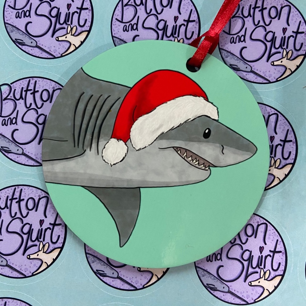 Great White Shark Christmas Decoration