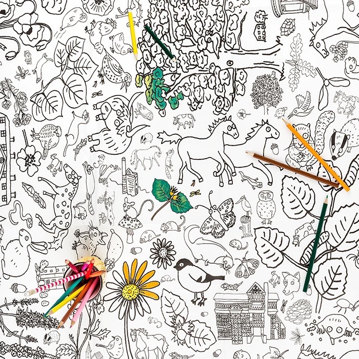 Countryside Giant Colouring Poster