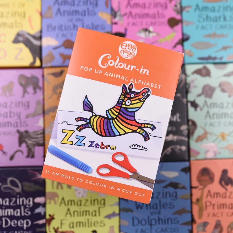 Animal Colouring Card Book
