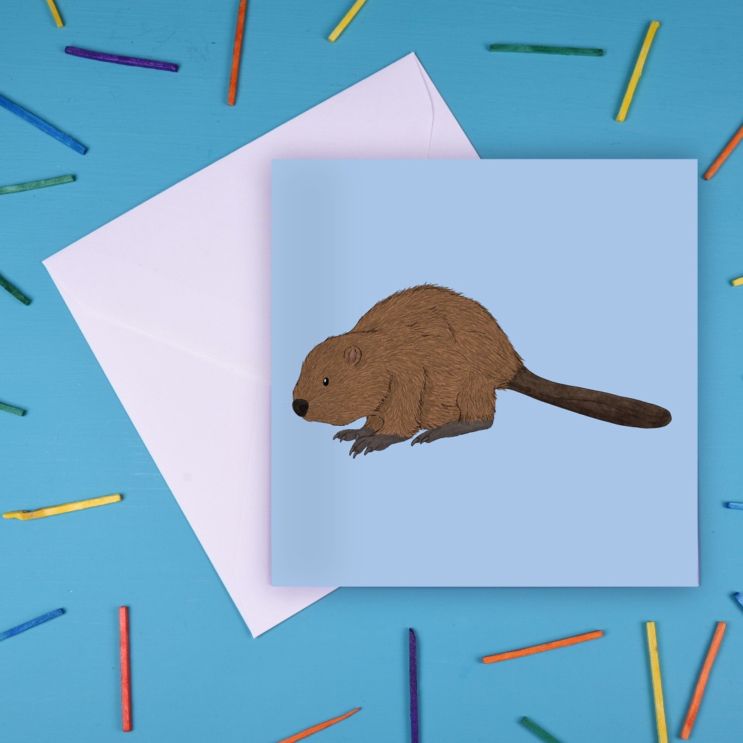Beaver Greetings Card