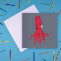 Cockeyed Squid Greetings Card