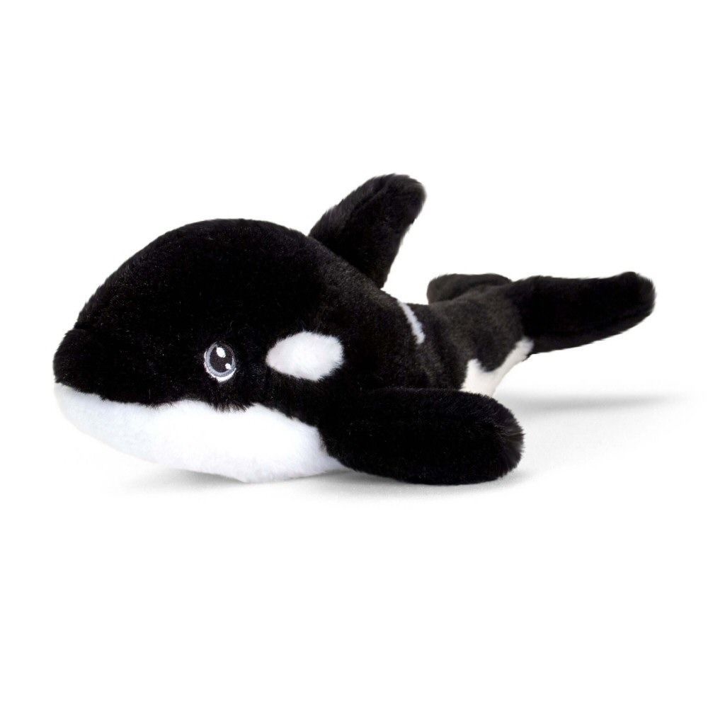 25cm eco orca cuddly soft toy made from recycled plastic