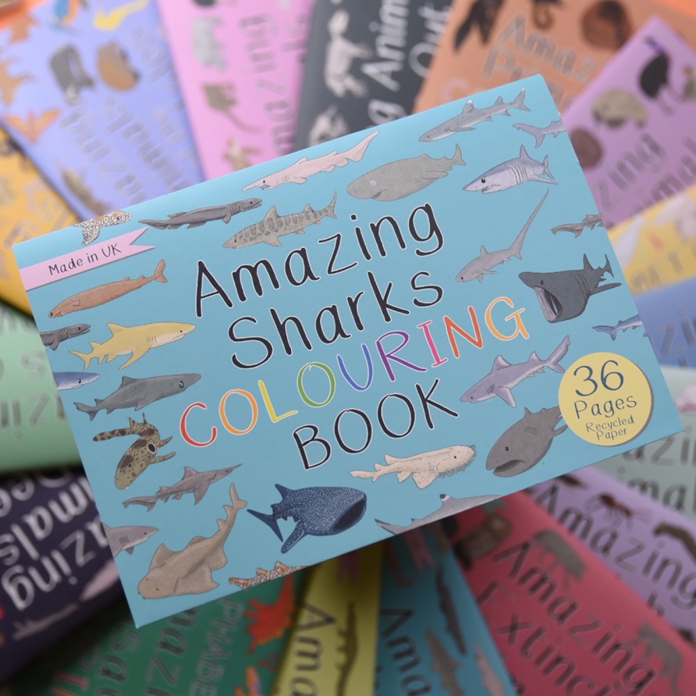 Amazing Sharks Colouring Book