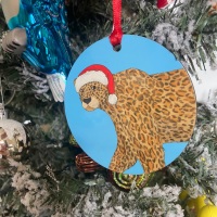 Amur Leopard Christmas Decoration