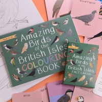 Amazing Birds of the British Isles Fact Cards and Colouring Book
