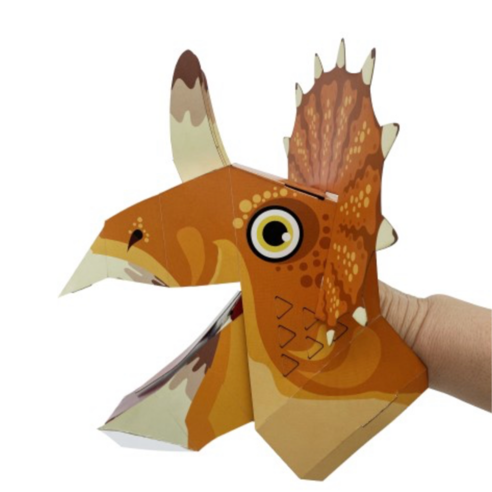 Triceratops Moving Mouth Puppet Kit