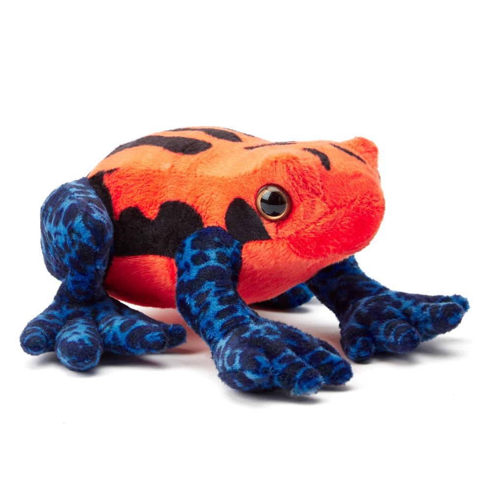 Poison Dart Frog Mini Eco Soft Toy - Orange/Blue