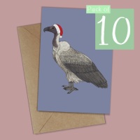 African White-backed Vulture Christmas Card - Pack of 10