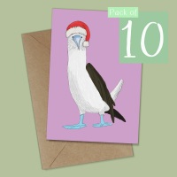 Blue Footed Booby Christmas Card - Pack of 10