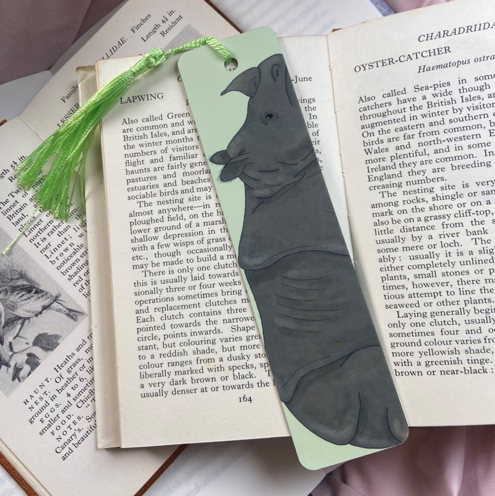 Greater One Horned Rhino Bookmark