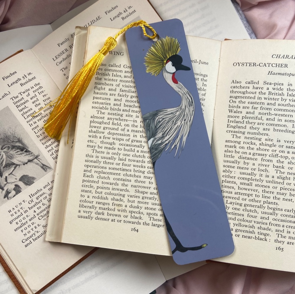 Grey Crowned Crane Bookmark