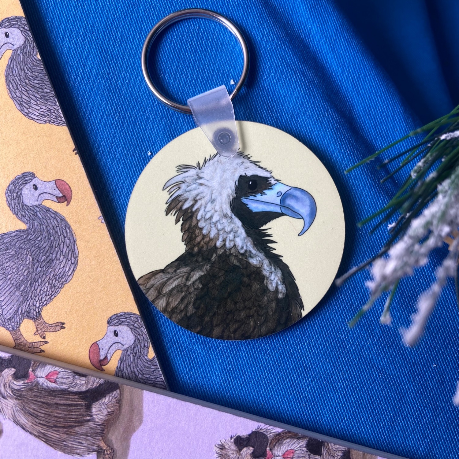 Cinereous Vulture Keyring