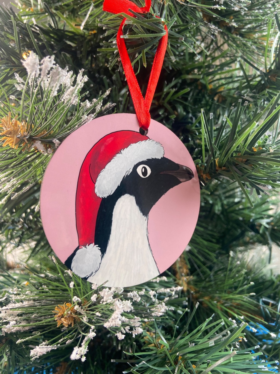 Adélie penguin christmas decoration