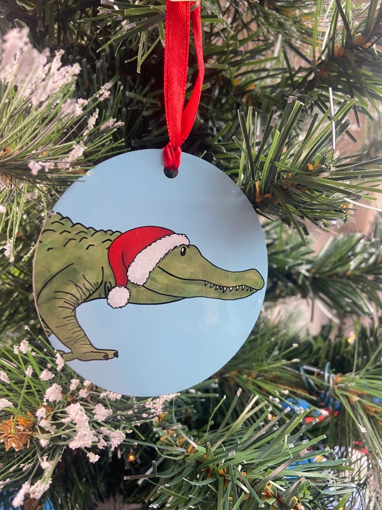 American Alligator Christmas Decoration