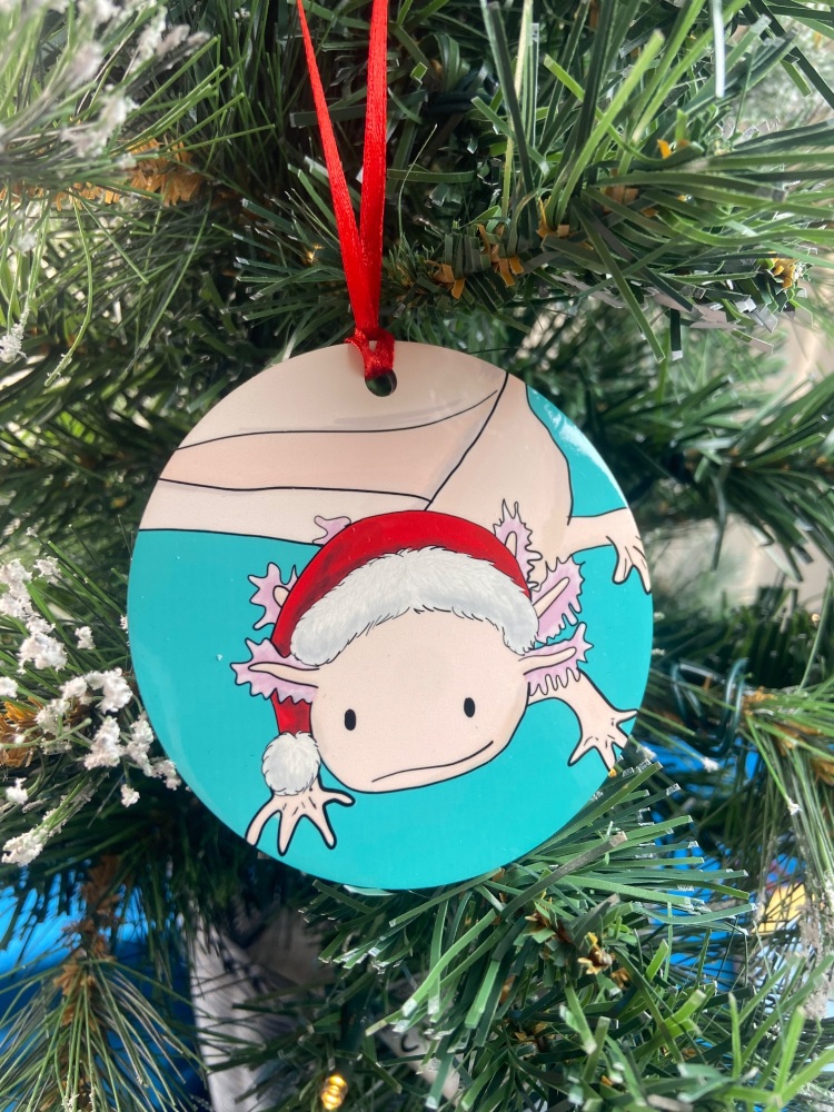 Axolotl Christmas Decoration