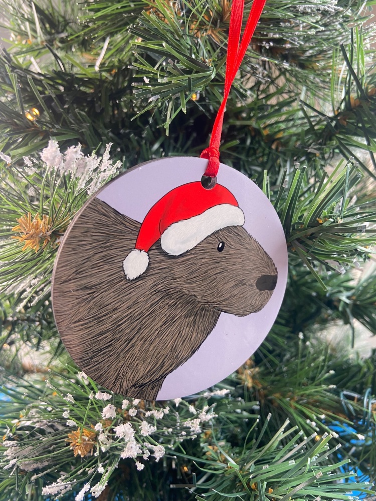 Capybara Christmas Decoration