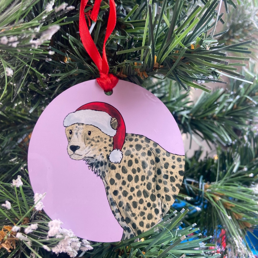 Cheetah Christmas Decoration