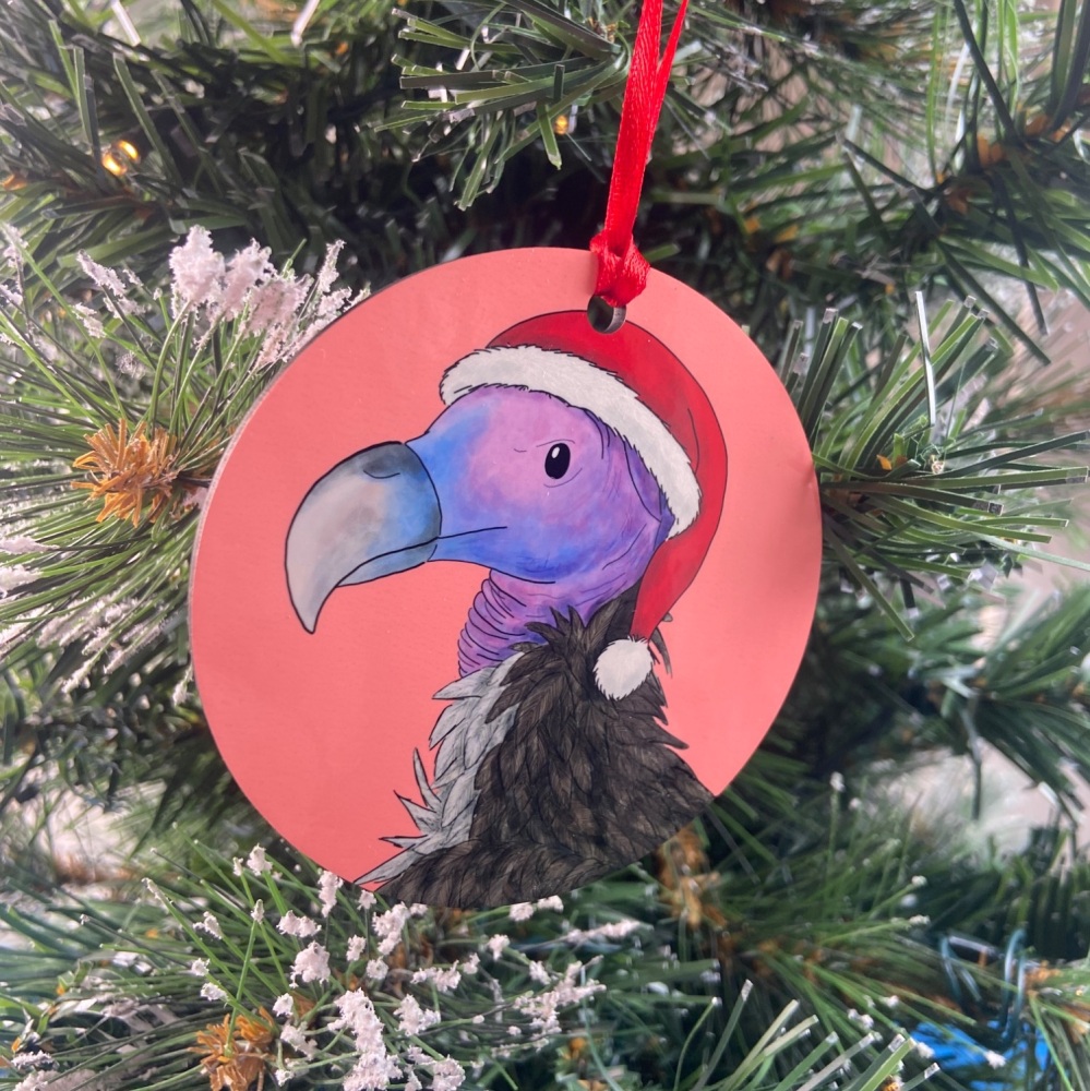 Lappet-faced vulture Christmas Decoration