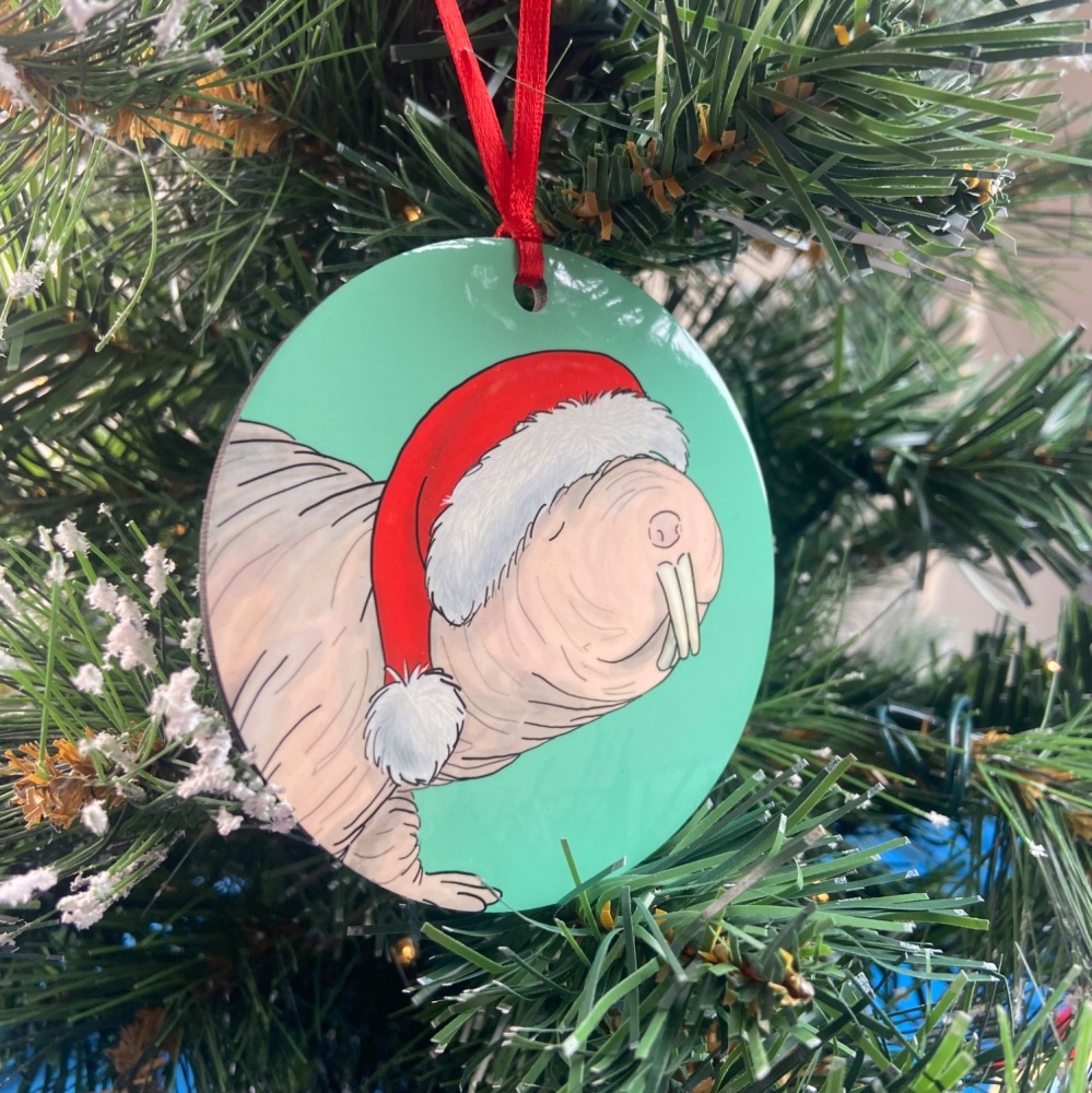 Naked Mole Rat Christmas Decoration