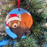 Red Panda Christmas Decoration
