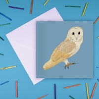 Barn Owl Greetings Card