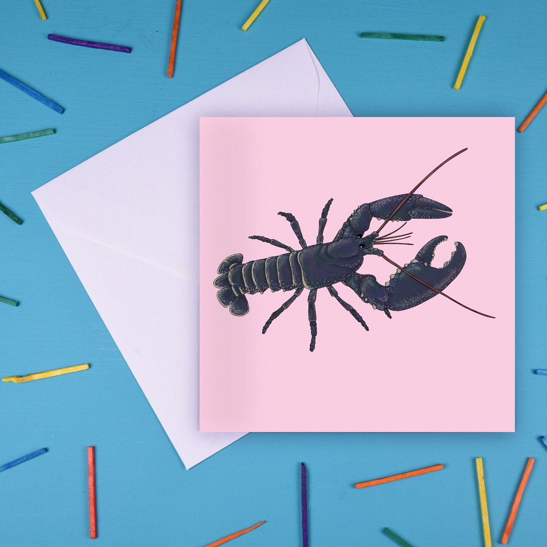 Common Lobster Greetings Card