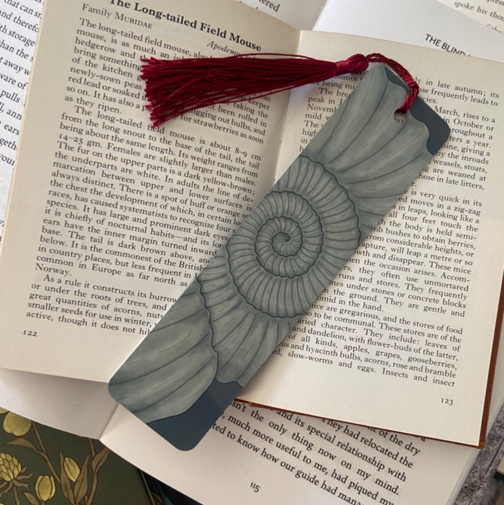 Ammonite fossil Bookmark