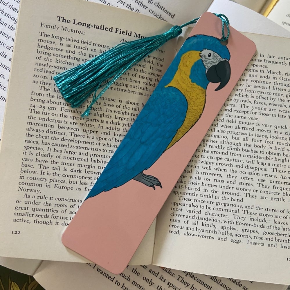 Blue Throated Macaw Bookmark