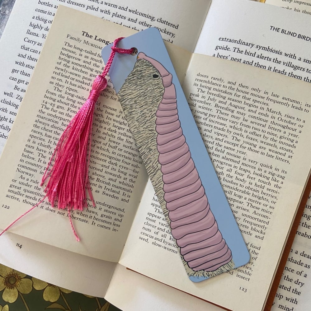 Pink Fairy Armadillo Bookmark