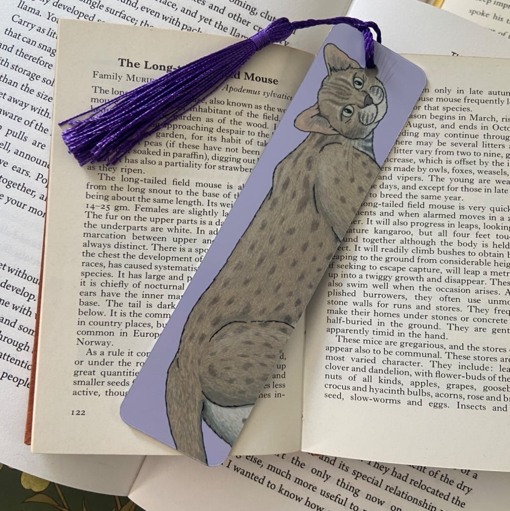 Rusty Spotted Cat Bookmark